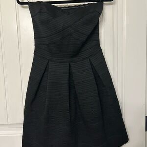 Express Black Strapless Dress